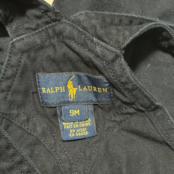 Ralph Lauren Navy Kids Overalls - Picture 4 of 4